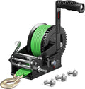 Boat Trailer Winch 3500lbs with 33ft Strap - Heavy Duty Two-Way