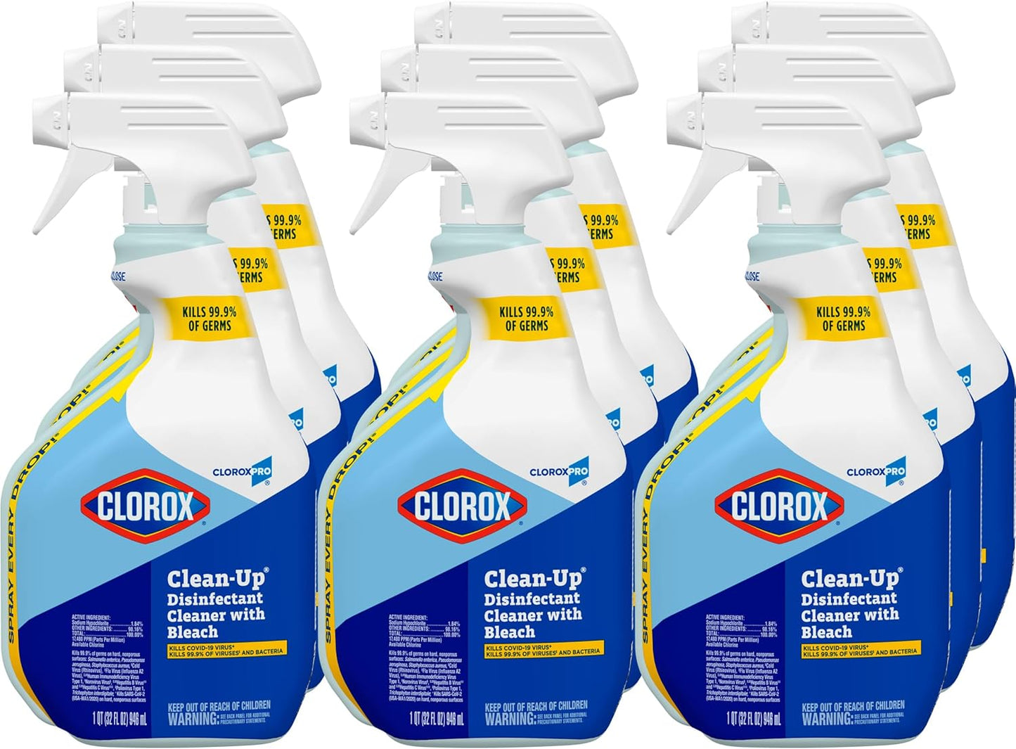 Clorox Clean-Up Disinfectant Cleaner with Bleach Spray 32 Oz