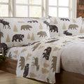 Queen Size Microfiber Sheet Set Lodge Decor - Ultra-Soft Woodland