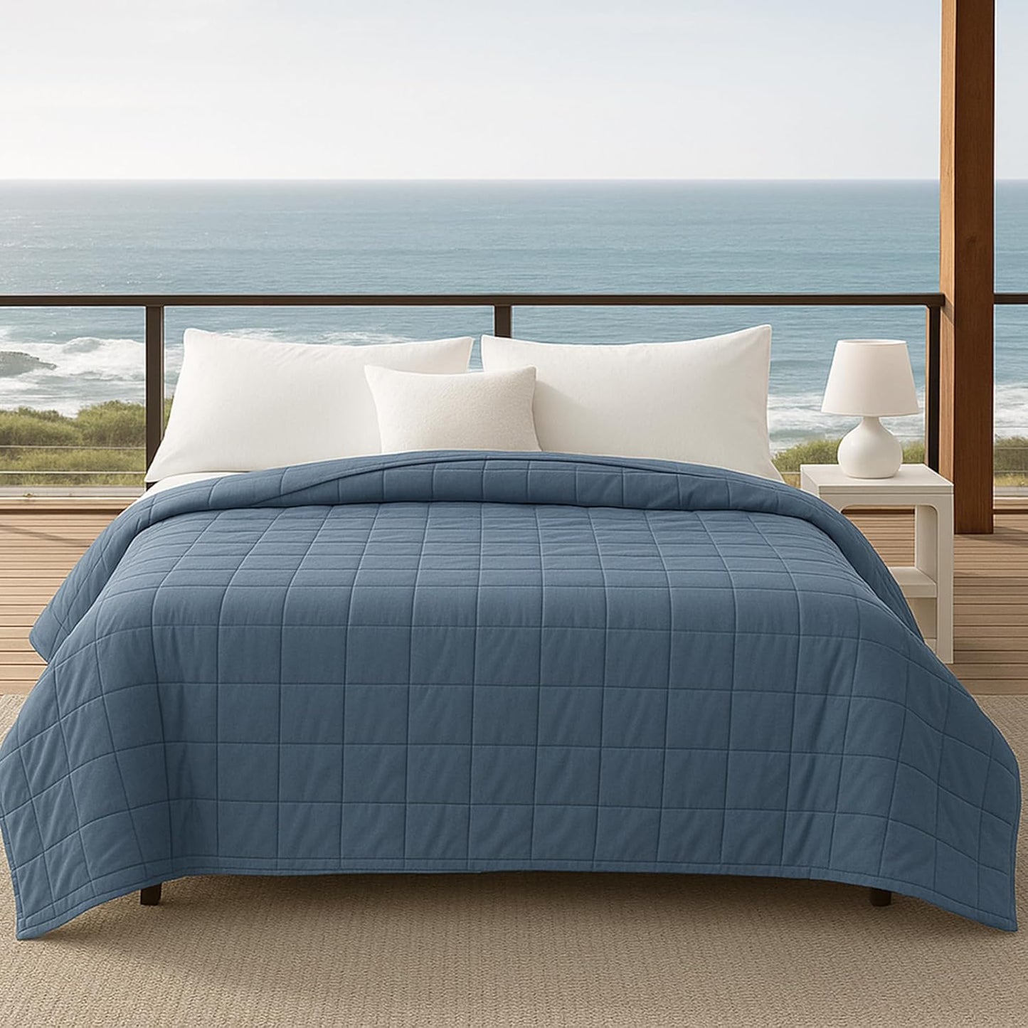 HomeSmart Cooling Weighted Blanket Queen Size for Couples Comfort