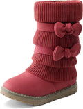 Girl's Winter Snow Boots Faux Fur Lined Mid Calf Shoes - Cozy & Cute