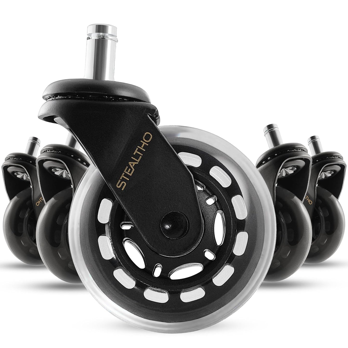 Office Chair Wheels Replacement Set of 5 Heavy Duty Casters