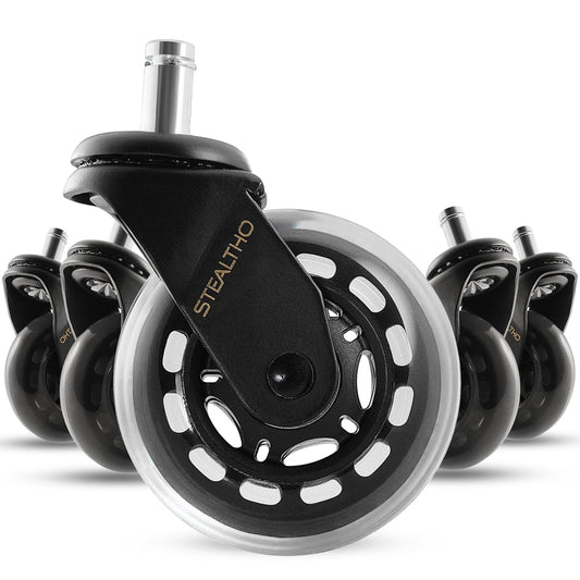 Office Chair Wheels Replacement Set of 5 Heavy Duty Casters