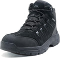 Men's Waterproof Hiking Boots Mid Ankle Leather - Lightweight Support