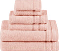 Comfort Spaces Luxury Bath Towel Set - 6 Piece Quick Dry Plush
