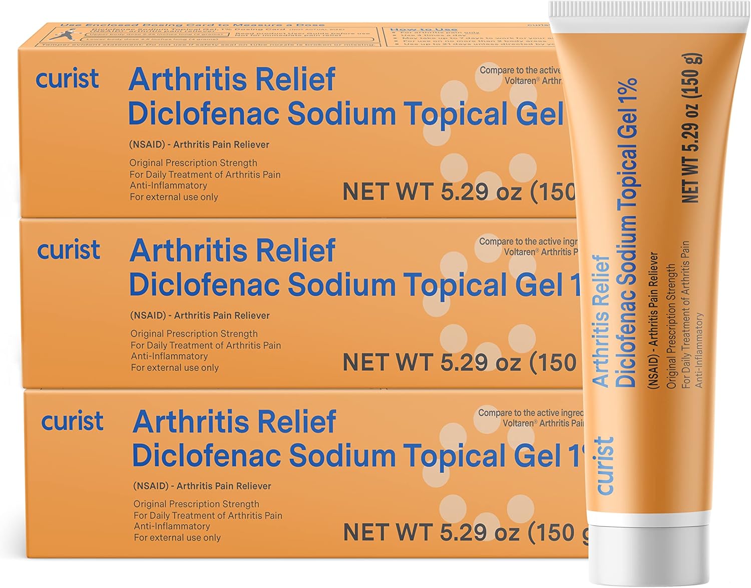 Curist Diclofenac Arthritis Cream Gel for Joint Pain Relief