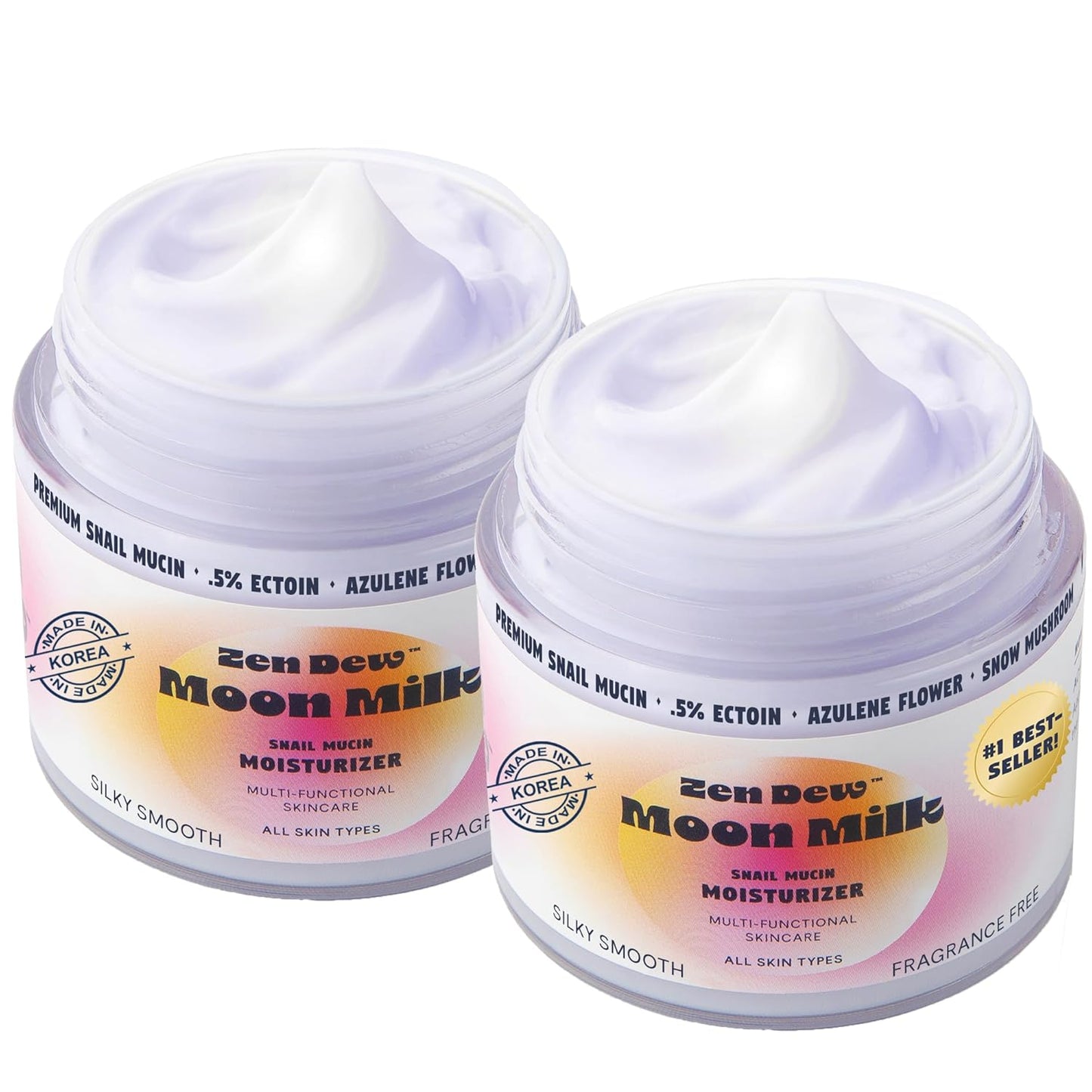 Moon Milk Snail Mucin Moisturizer Gel Cream for Radiant Skin
