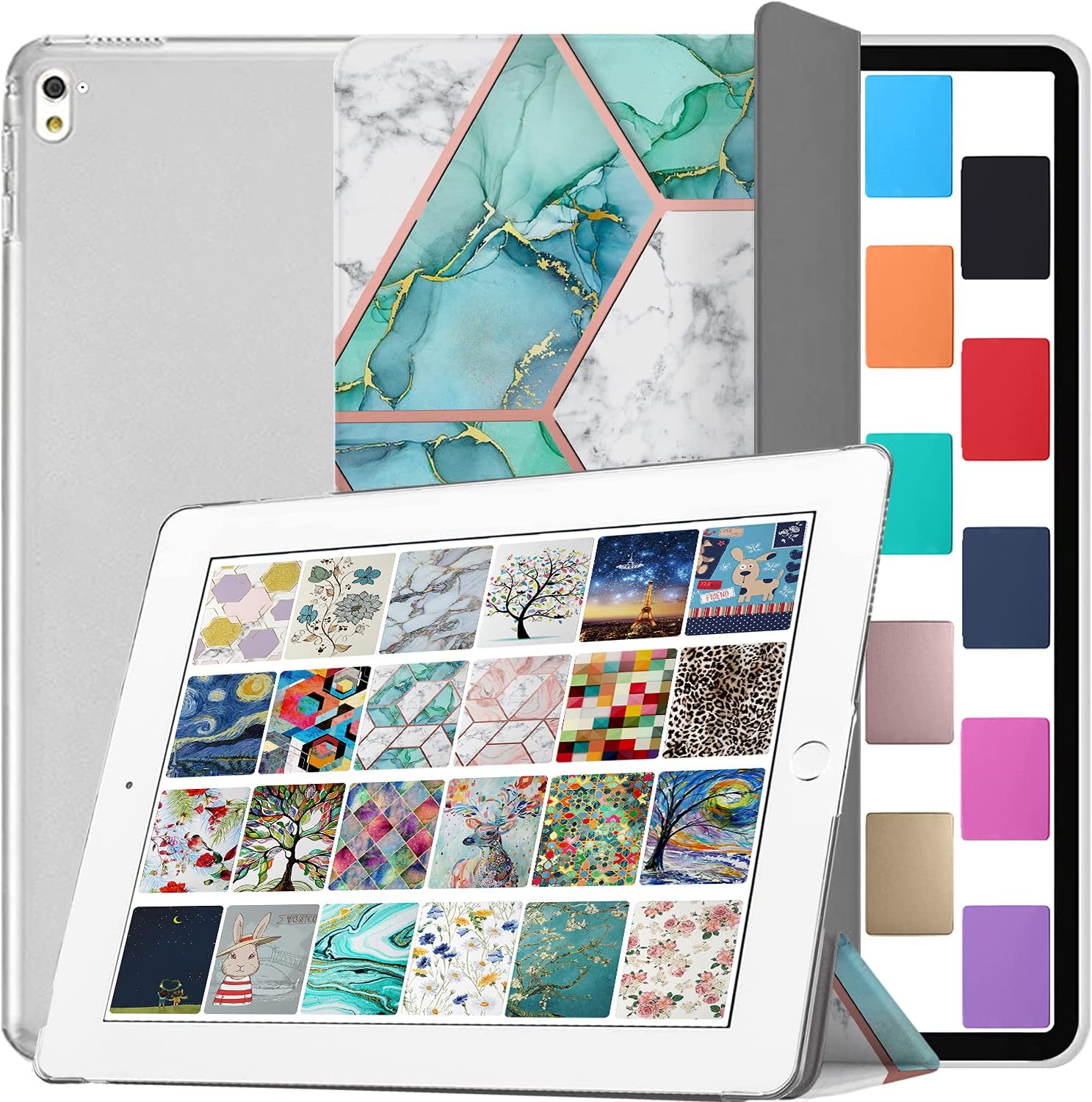 DuraSafe iPad Pro 9.7 Case - Marble Green for 2016 Models