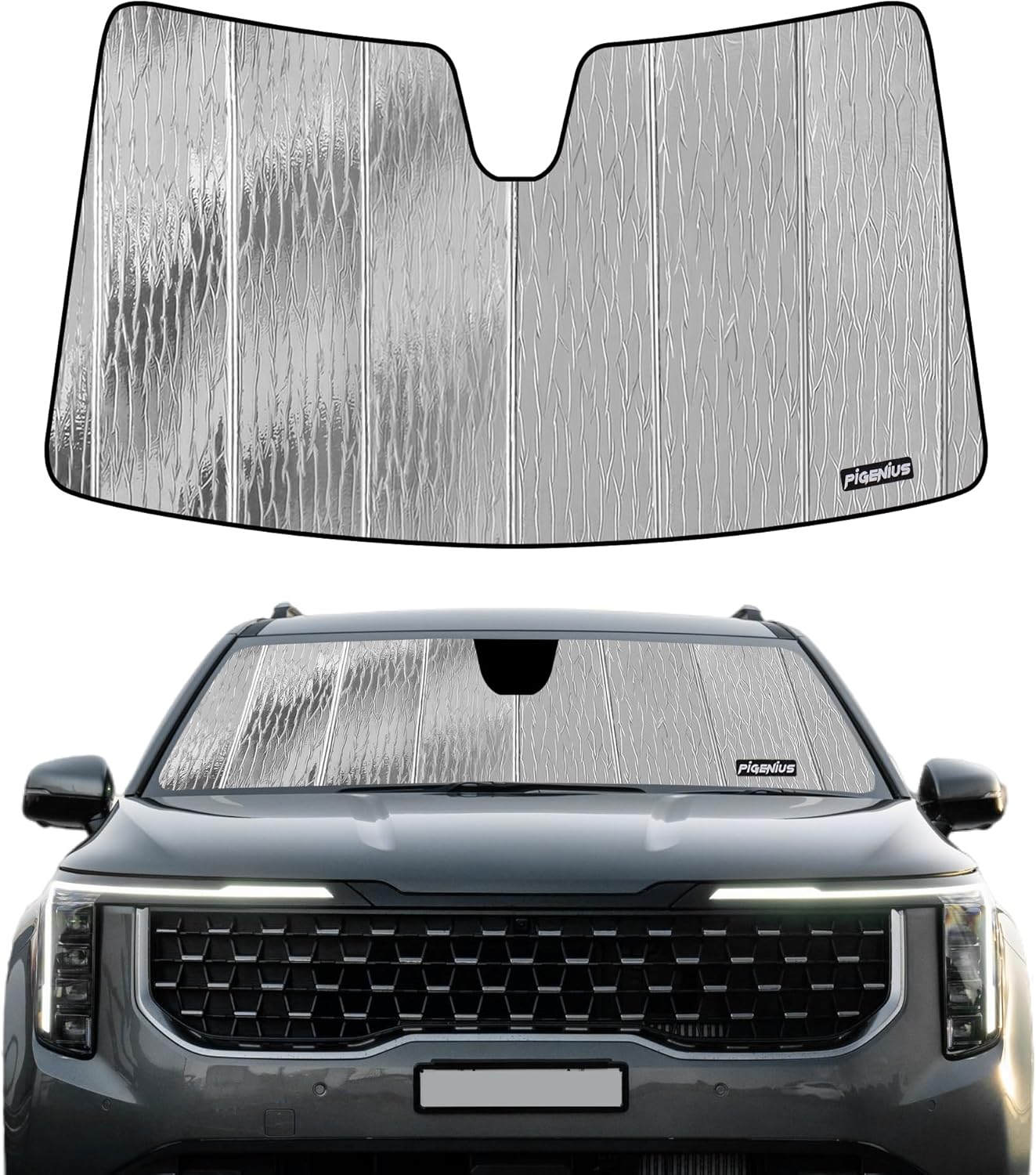 Windshield Sun Shade for Kia Carnival 2021-2025 - Custom Fit