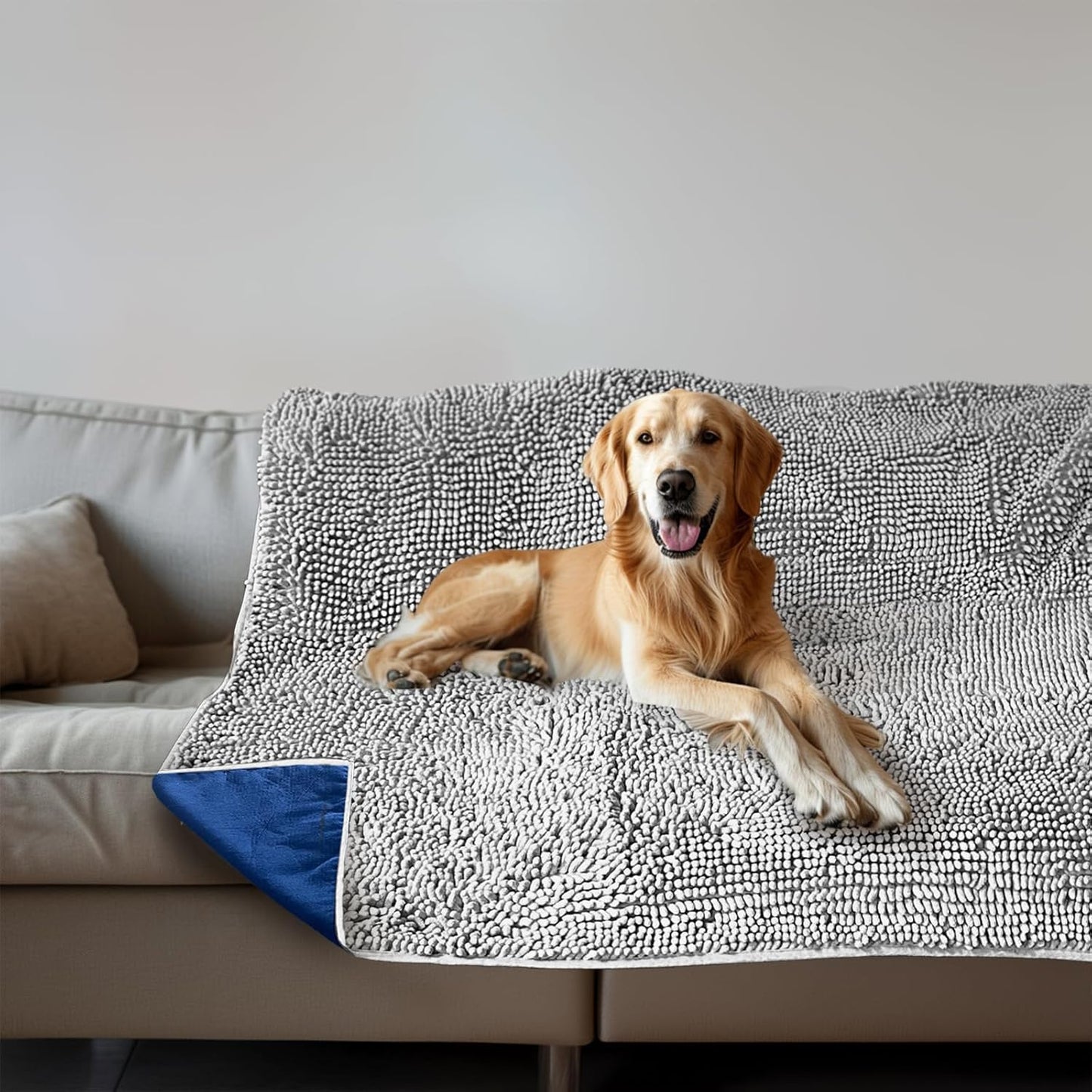 Muddy Mat Dog Blanket - Soft Chenille Furniture Protector for Pets