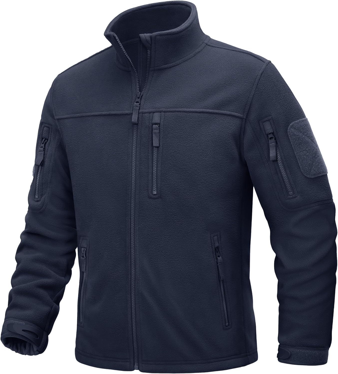 TACVASEN Men's Fleece Jacket Full Zip Lightweight Tactical Wear