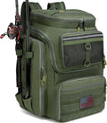 Fishing Backpack 40L Tackle Bag for Men - Waterproof Rod Holders