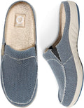 Mens Slippers with Arch Support for Men - Velvet Lined Clogs
