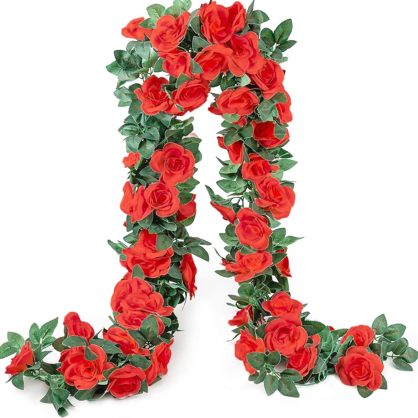 10PCS Fake Rose Garland for Wedding Backdrop and Party Decor