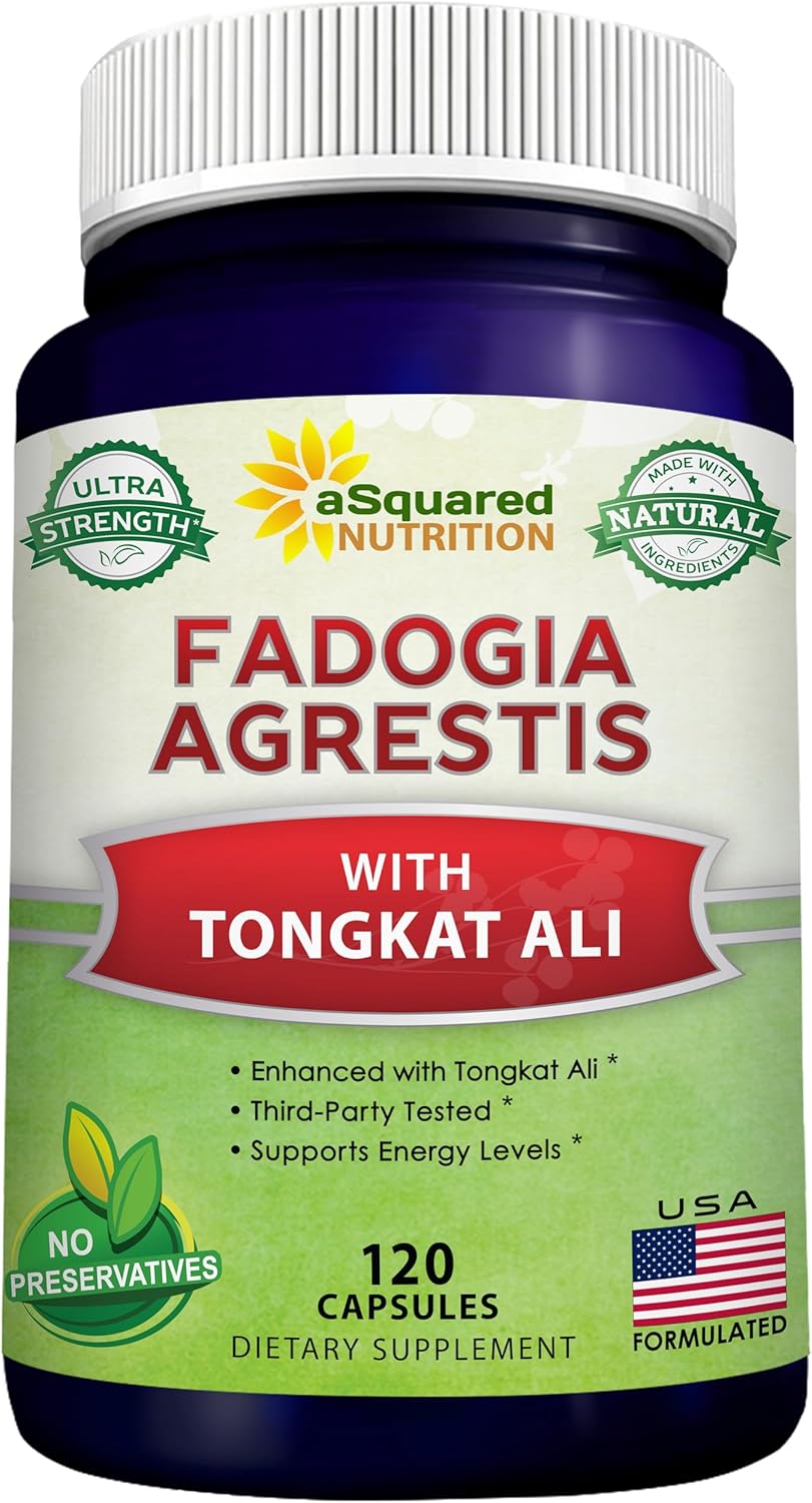 Fadogia Agrestis 1000mg & Tongkat Ali 400mg Supplement Capsules
