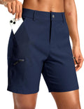 Women's 7ft Hiking Cargo Shorts - Quick Dry Lightweight Travel