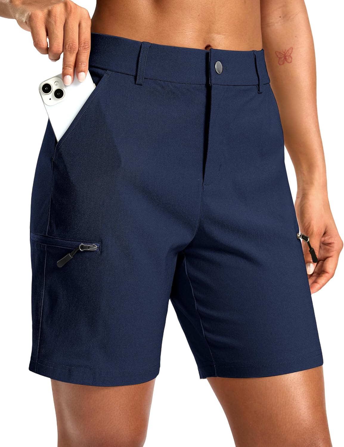 G Gradual Women's 7in Hiking Cargo Shorts for Outdoor Activities