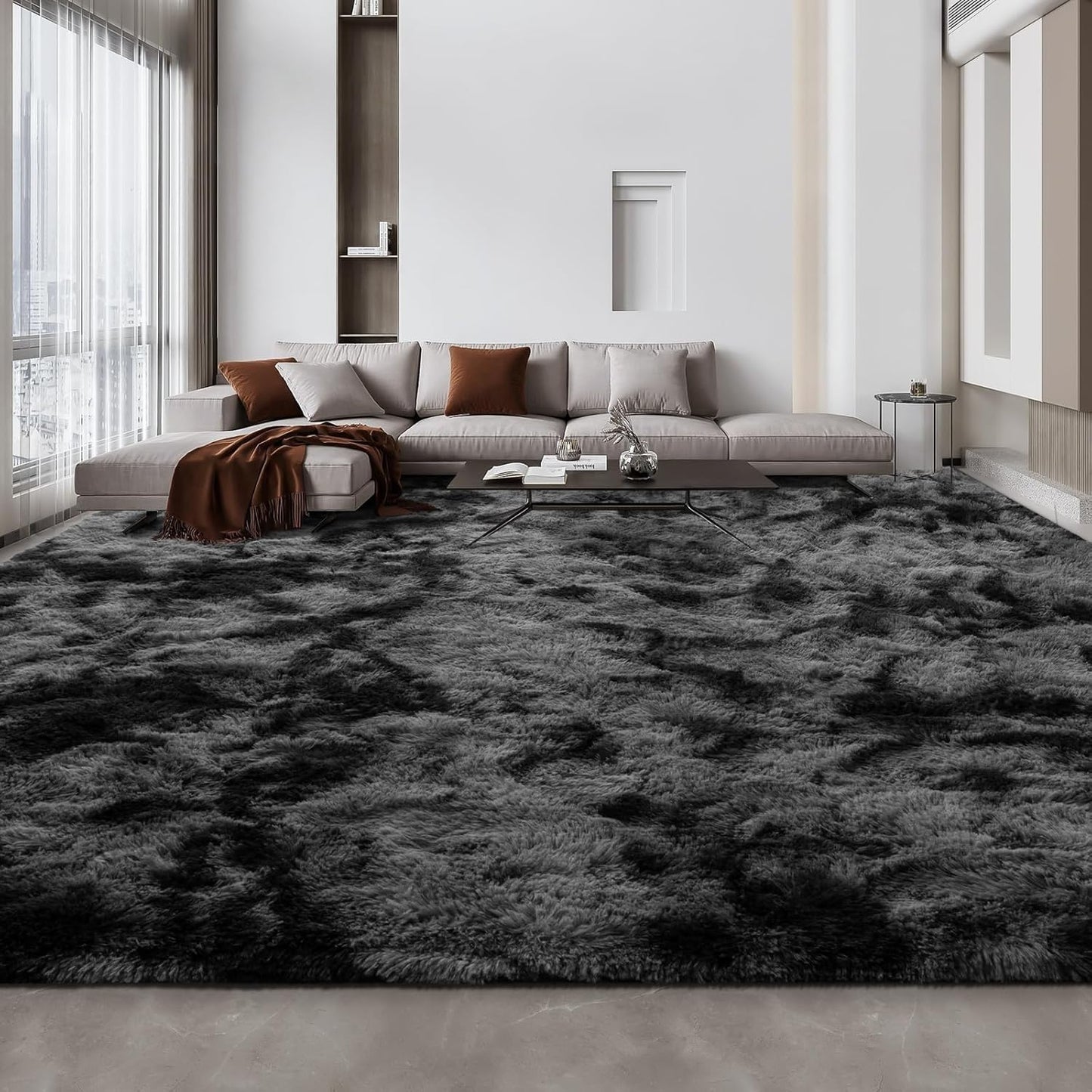 Large Shag Area Rugs 10 x 14 for Living Room and Bedroom