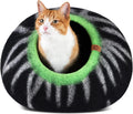 MEOWFIA Cat Cave Premium Felt Cat Bed (Large) - Cozy Hideaway