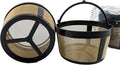 Universal Gold Tone Coffee Filter 2-Pack: Perfect Fit for Any Drip Coffeemaker!