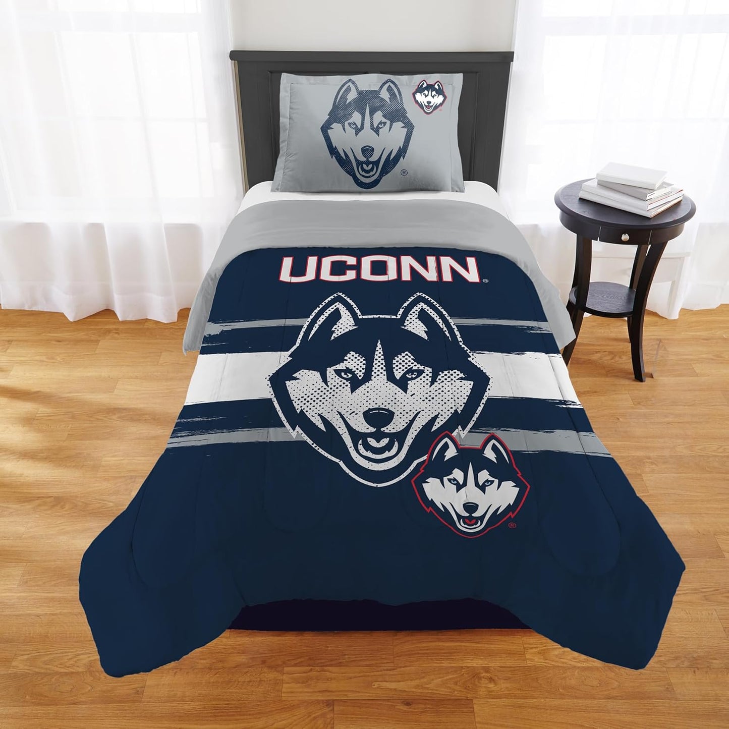 UConn Huskies Comforter Set for Dorms, Guest Rooms & More