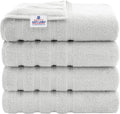 American Soft Linen Luxury 4 Piece Bath Towel Set - 600 GSM, 27x54 in
