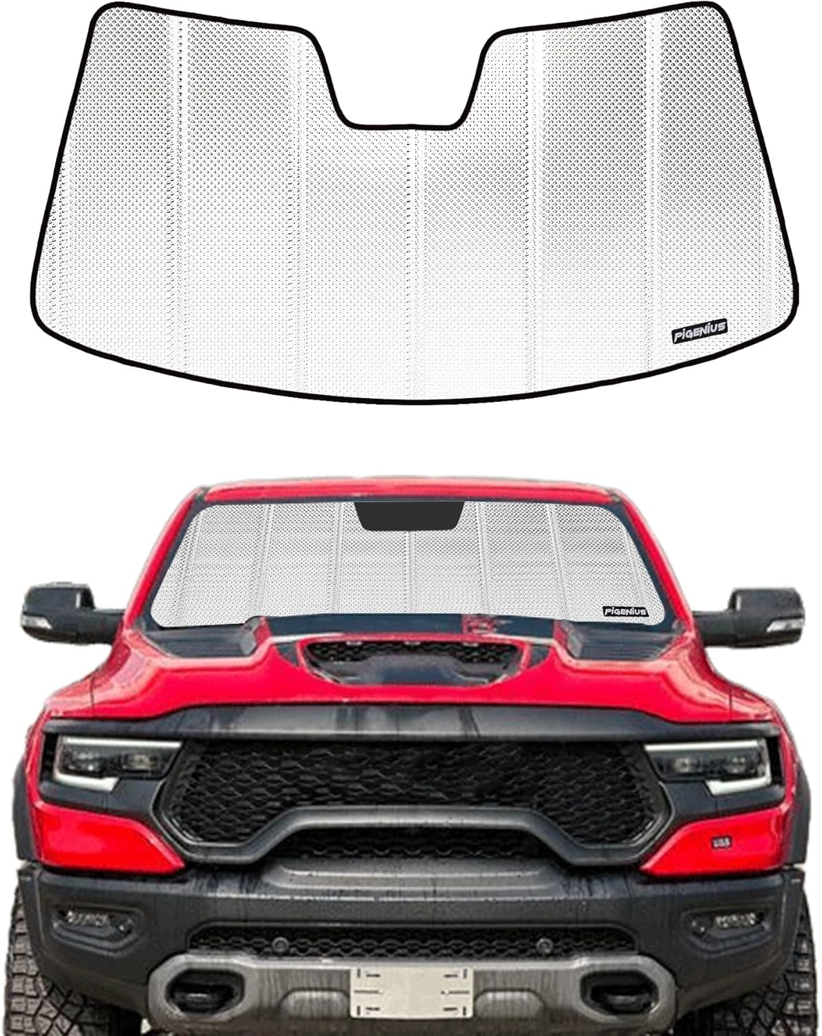Windshield Sun Shade for Ram 1500 2019-2025 with Sensor