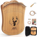 AKLOT Lyre Harp 17-String Lyre Harp Thumb Piano - Sweet Resonance