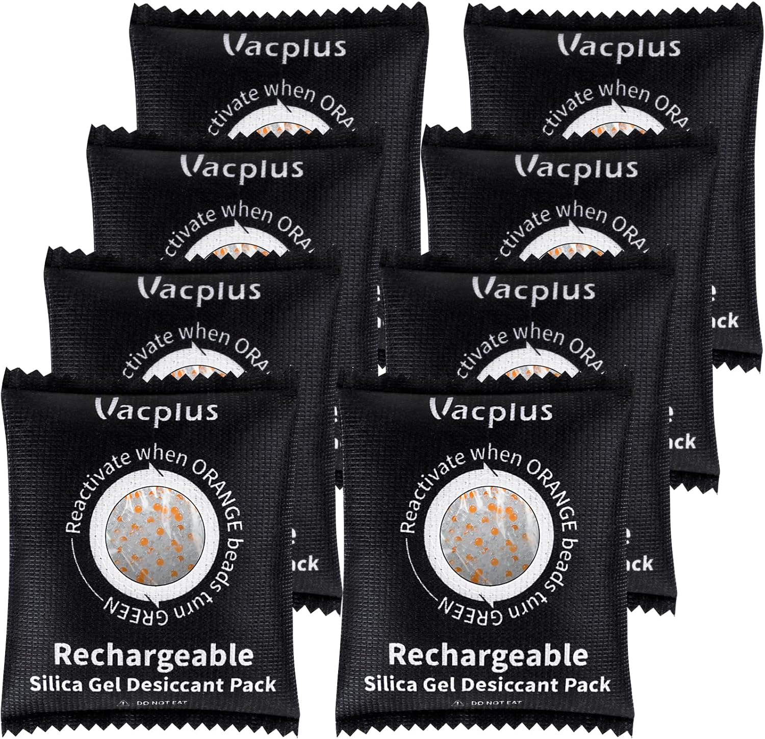 Vacplus Reusable Desiccant Packs for Moisture Control and Storage
