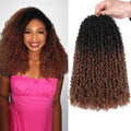 12 in Pre-twisted Yanky Twists Crochet Braids Hair - Soft Ombre Brown