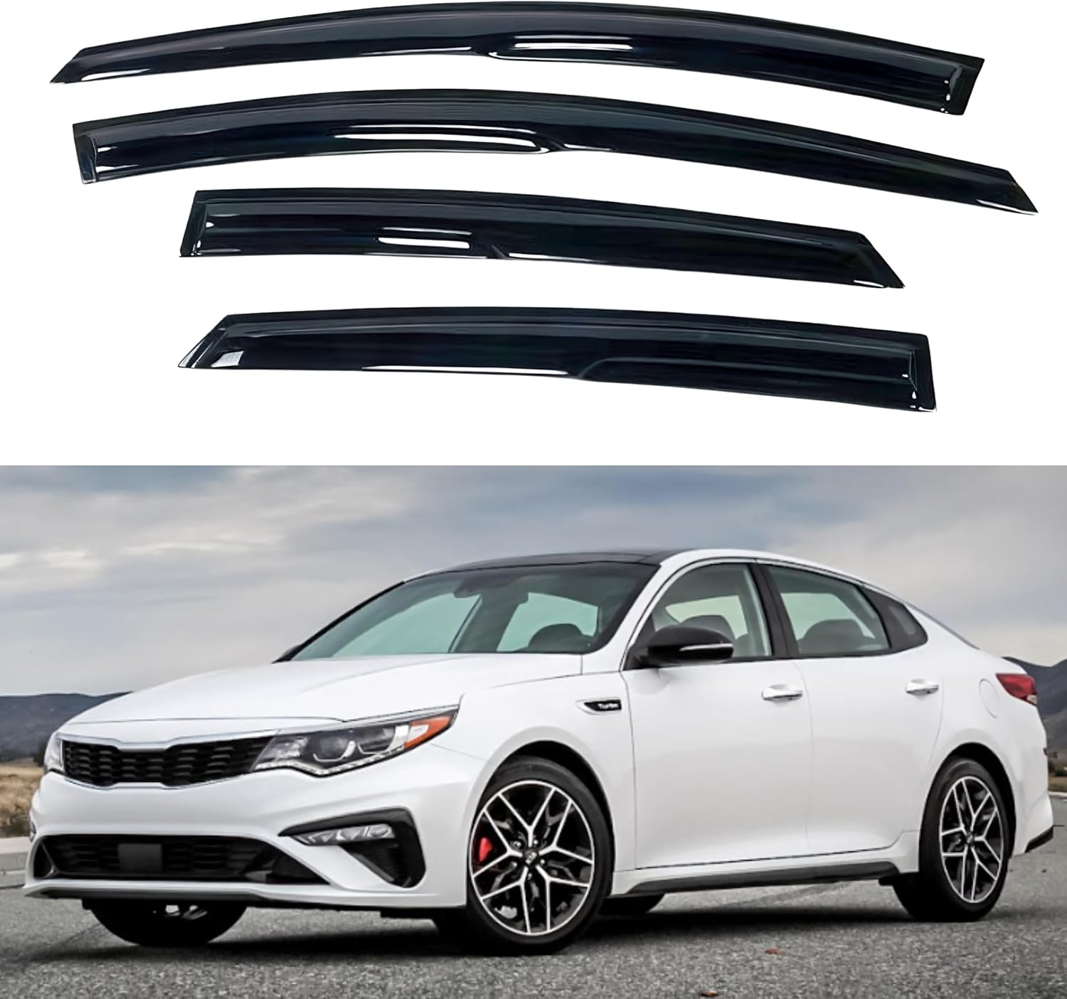 IG Window Visor for Kia Optima 2016-2020 - Durable Rain Guard