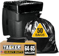 64 Gallon Trash Bags Heavy Duty Value-PACK 50 Bags - Durable Outdoor