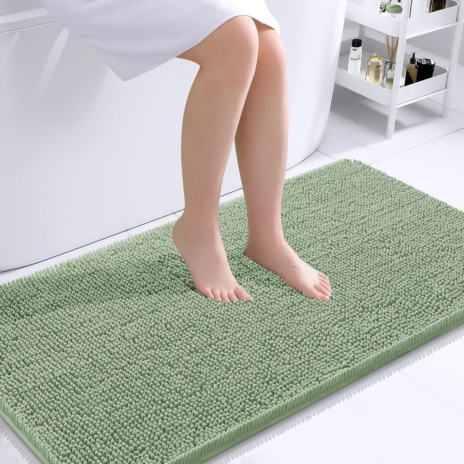OLANLY Extra Soft Chenille Bath Rugs for Ultimate Comfort