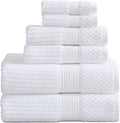 100% Cotton Bath Towel Set 6-Piece - Absorbent, Quick-Dry (Bright