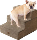 Dog Stairs for Small Dogs 13.5 in 3-Step - Stable Foam Pet Steps