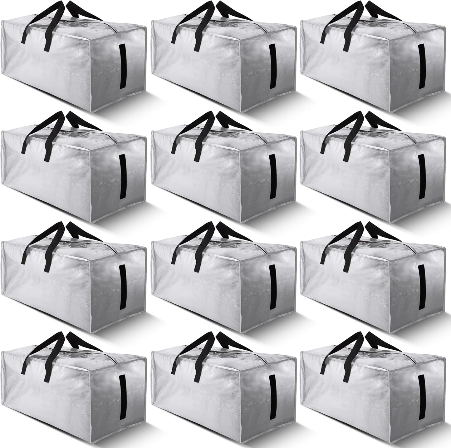 12 Pack Large Strong Moving Bags for Easy Storage and Transport