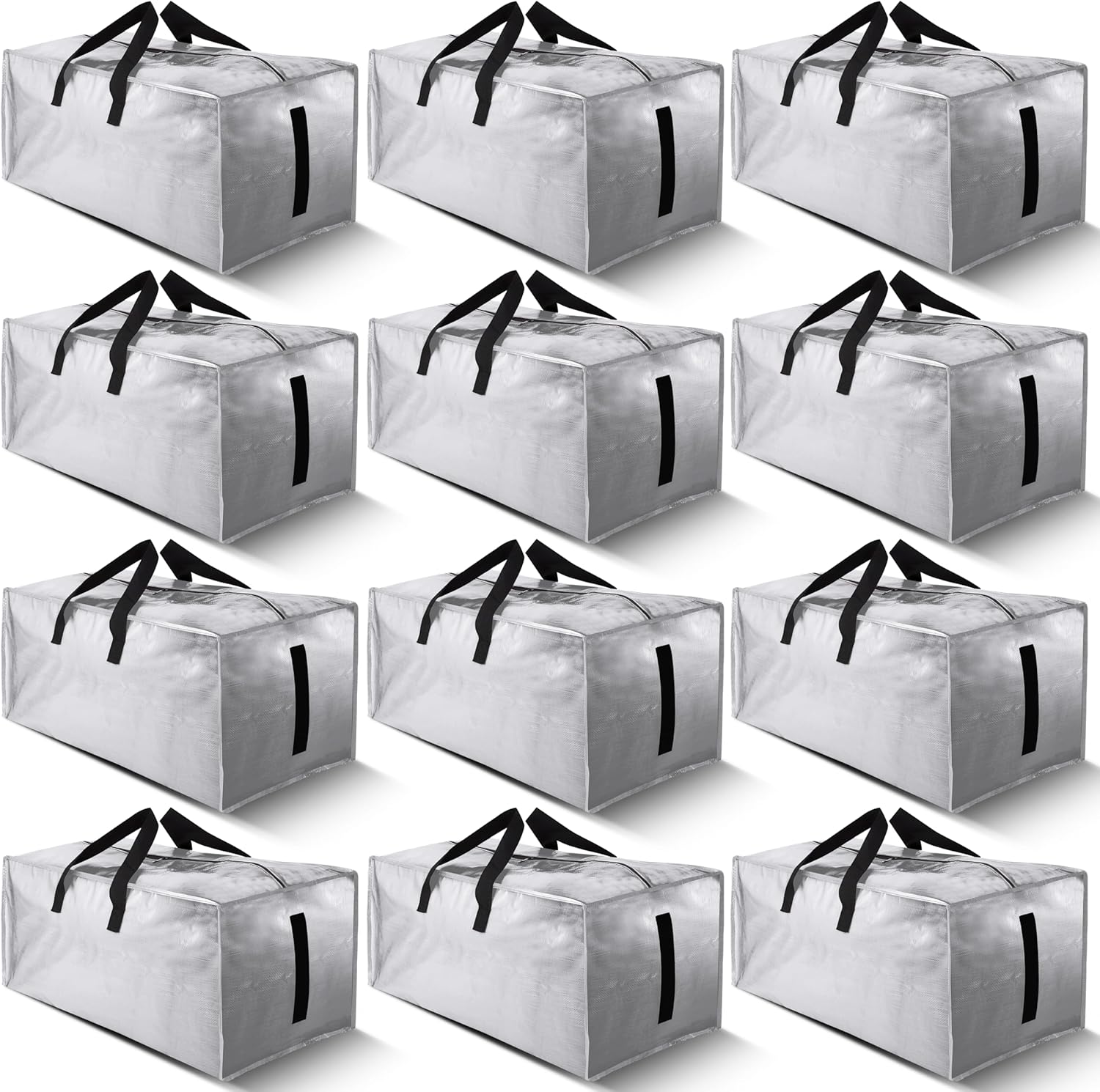 12 Pack Large Strong Moving Bags for Easy Storage and Transport