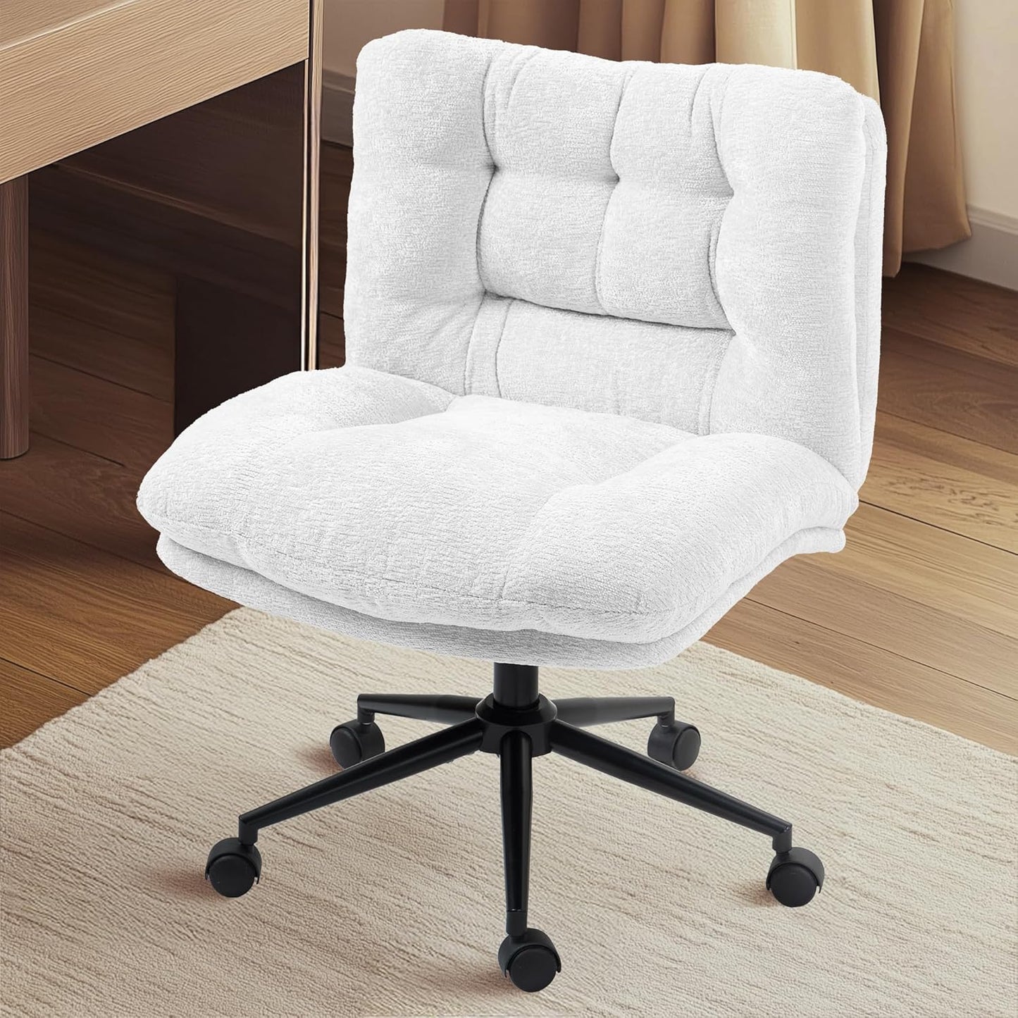 Dowinx Criss Cross Chair with Wheels for Modern Home Use