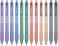 Smooth Writing 0.5mm Gel Pens - Retractable Black Ink (12-pack)