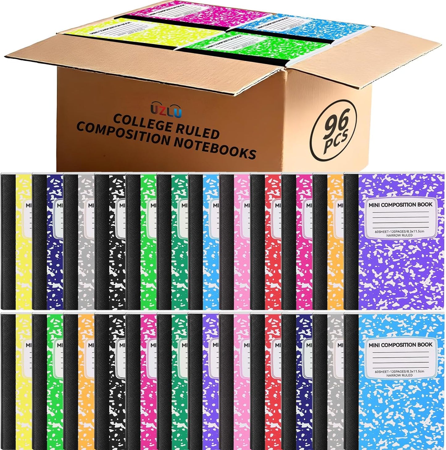 Mini Composition Notebooks Bulk for School and Office Supplies