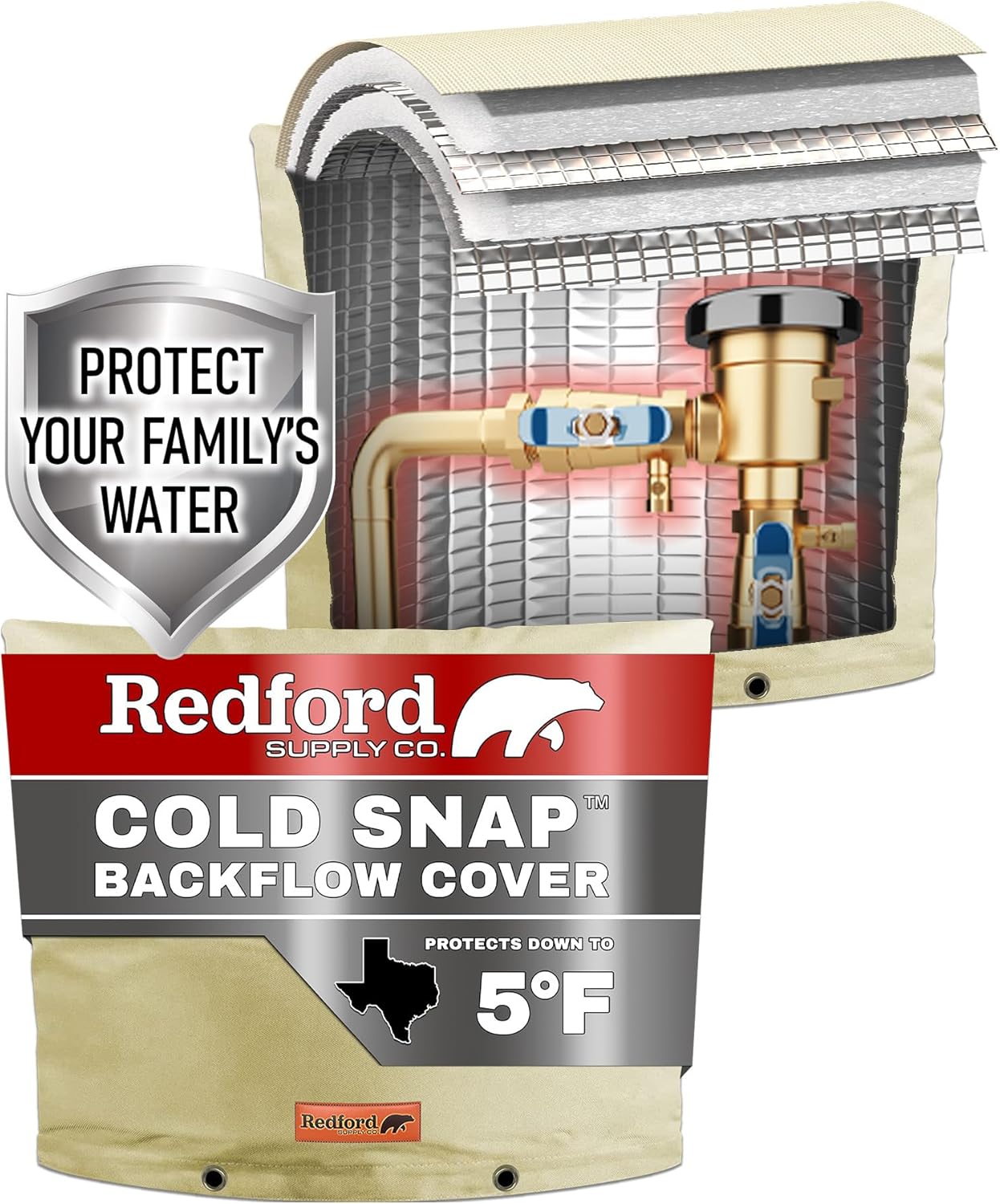 Redford Supply Co. Cold Snap Backflow Preventer Insulation Cover