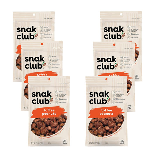Snak Club Toffee Peanuts - Sweet Creamy Crunchy Snack