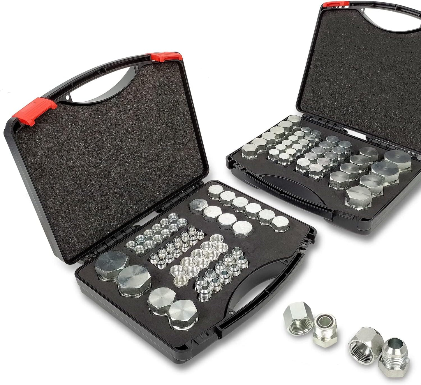 160 PC JIC and ORFS Master Hydraulic Cap and Plug Fitting Kit