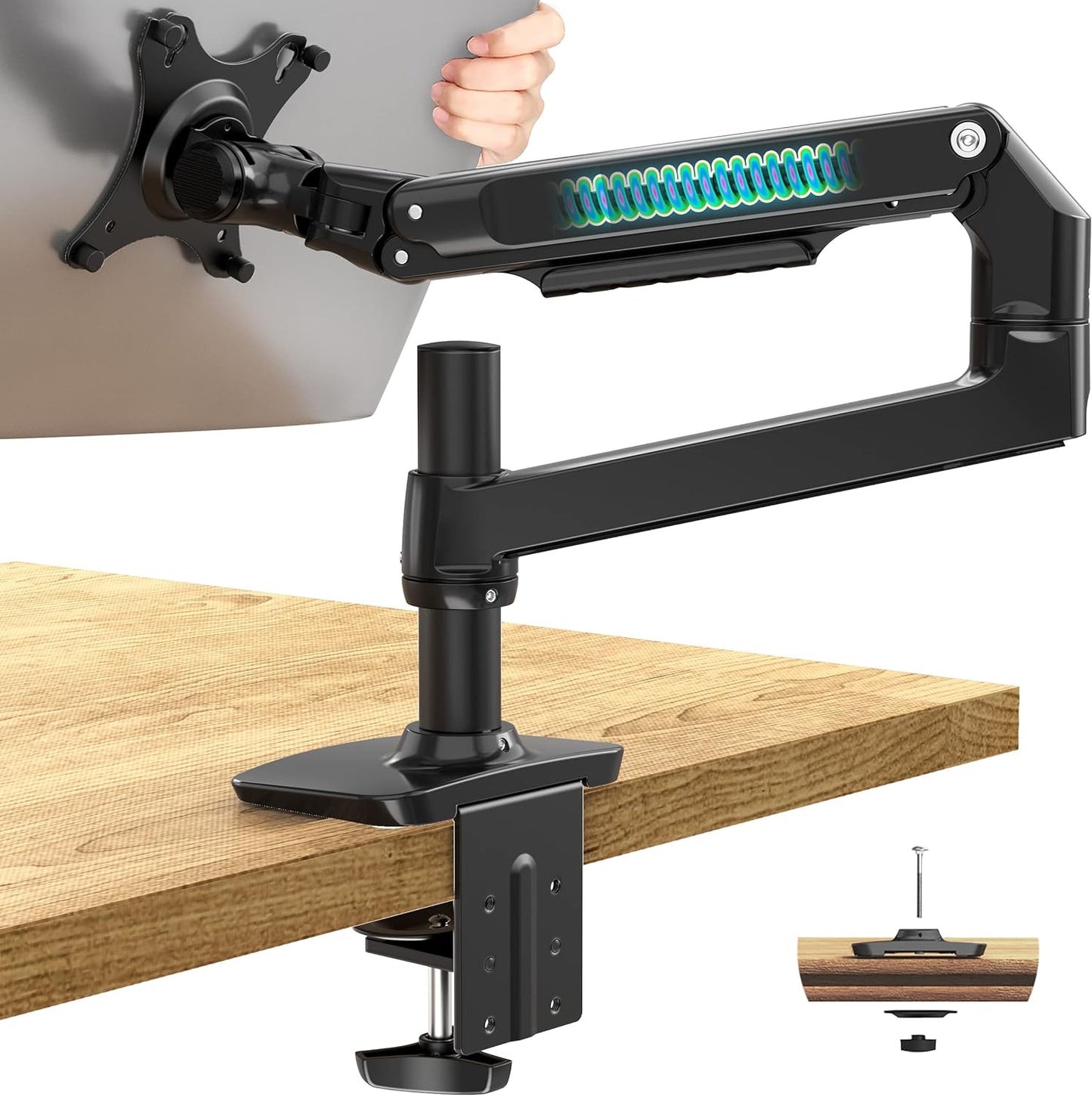 Single Monitor Arm Desk Mount for Screens up to 40 Inches