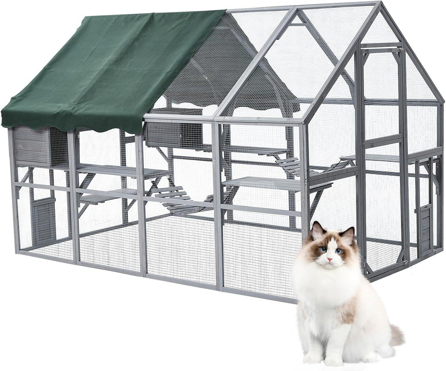 Extra Large Cat Enclosure for Outdoor Play and Safety