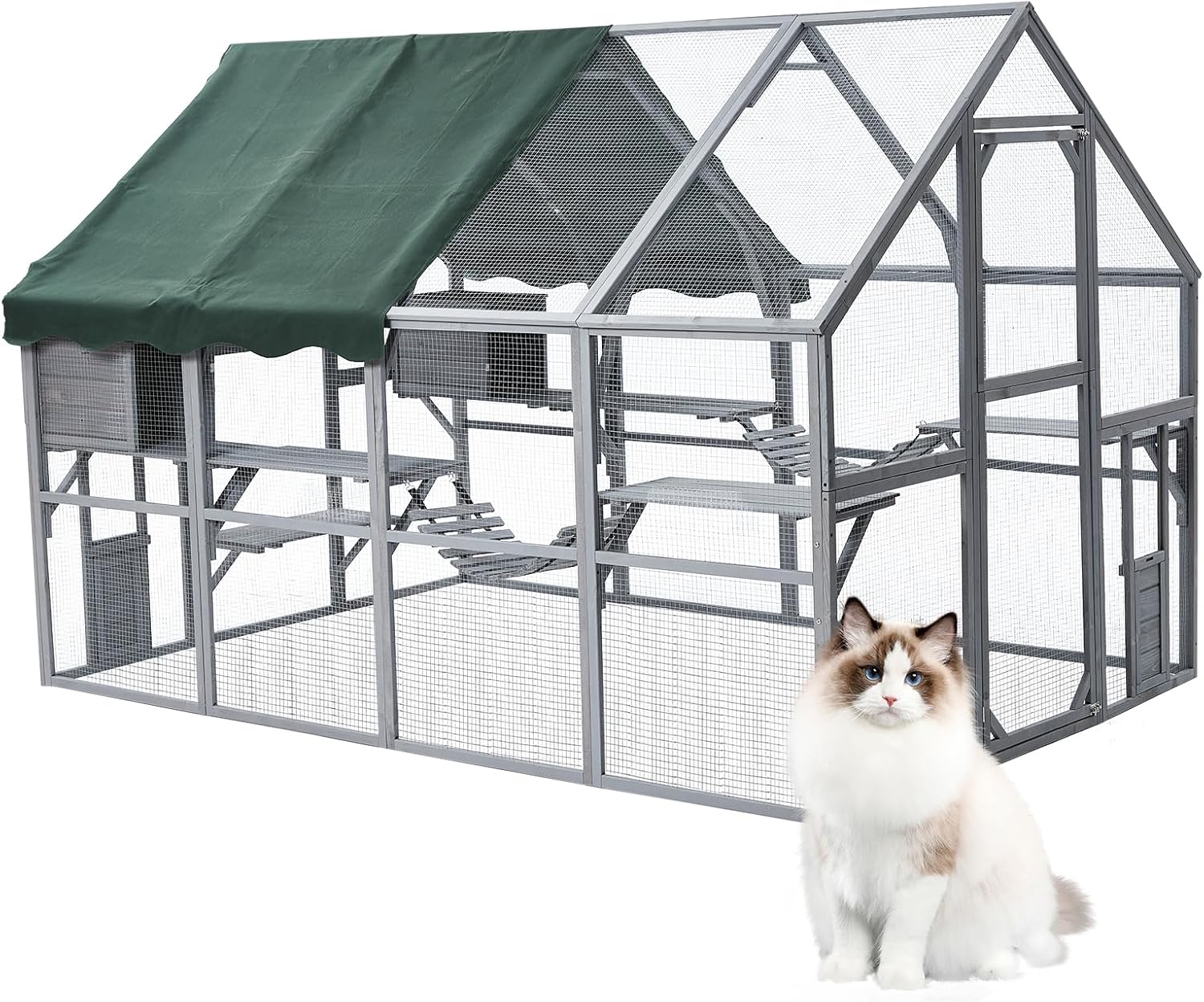 Extra Large Cat Enclosure for Outdoor Play and Safety
