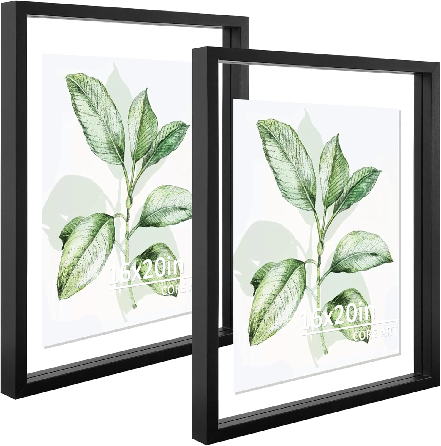 CORE ART 16x20 Floating Picture Frame Set for Home Display