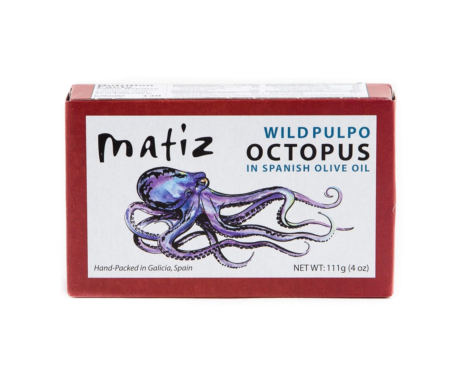 Matiz Pulpo Wild-Caught Spanish Octopus in Olive Oil 4.0 Oz