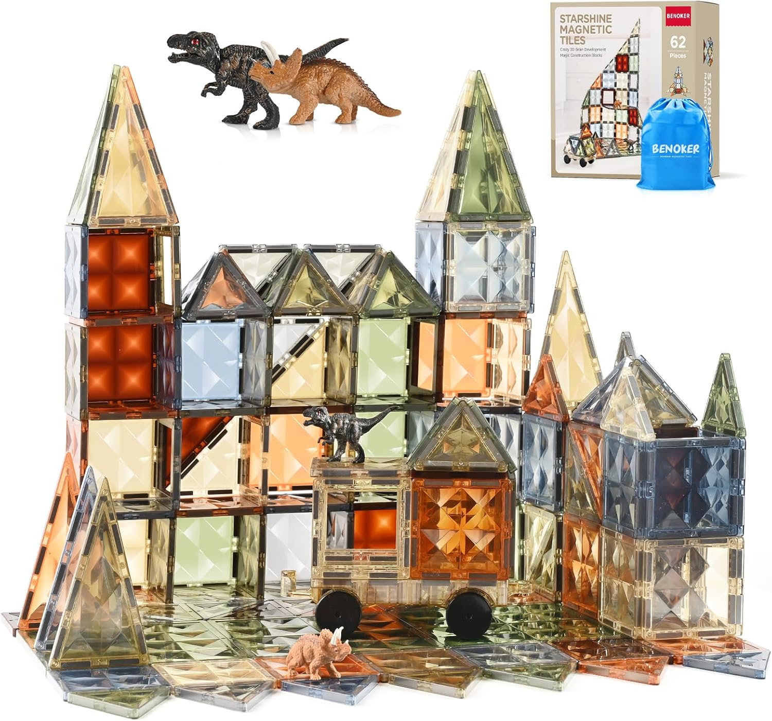 3D Magnetic Tiles for STEM Learning and Imaginative Play