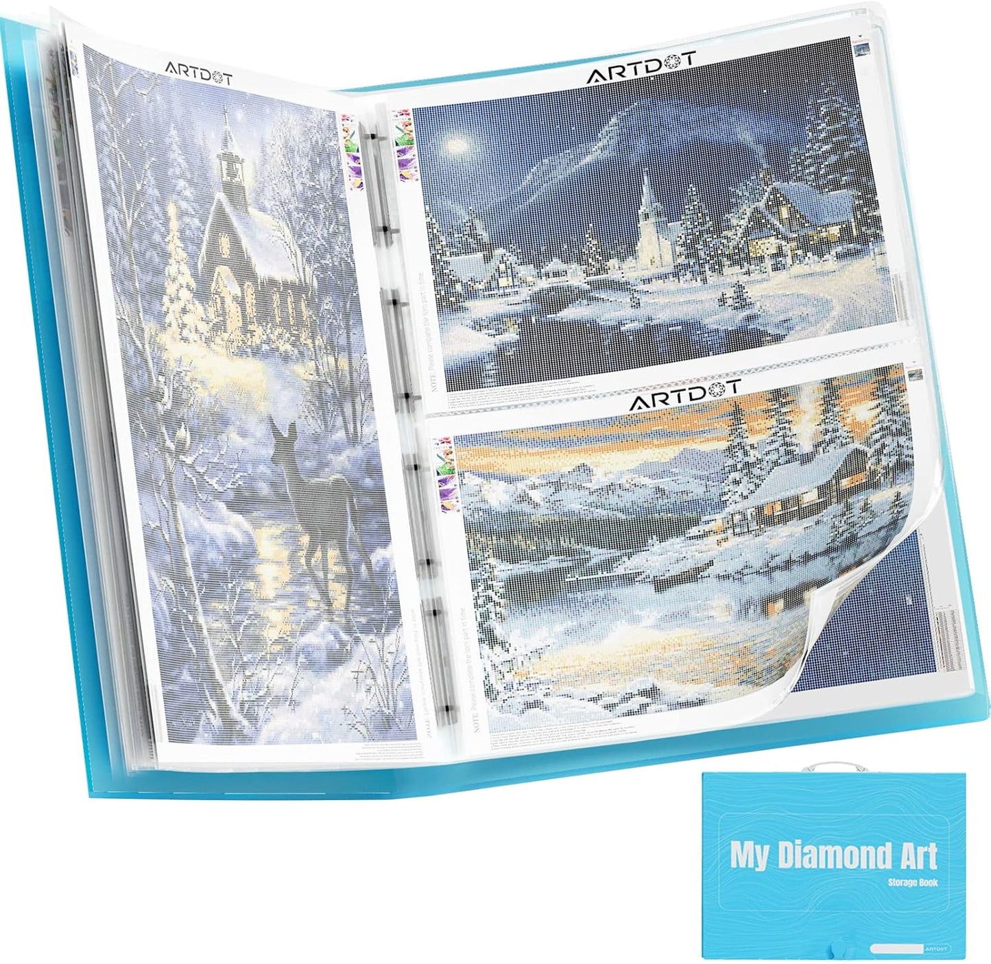 ARTDOT A1 Storage Book for Diamond Painting Kits - Large Capacity